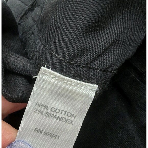 J. Jill Dress Corduroy Pants 16 Black Lightweight Pull On Stretch Classic NWT - Picture 10 of 10